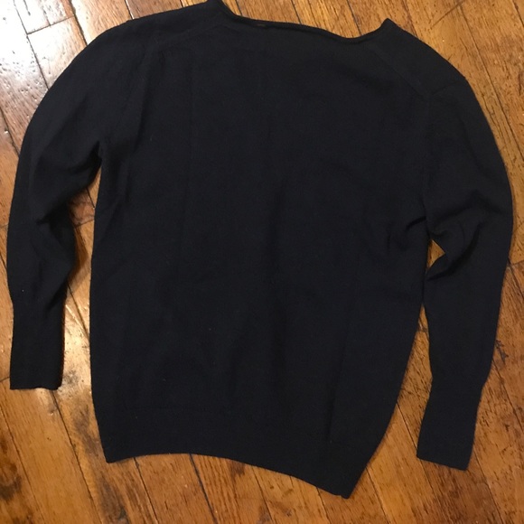 J.Crew Merino V-Neck - Navy - Picture 6 of 6